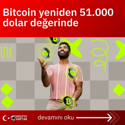 Bitcoin yeniden 51.000 dolar değerinde.