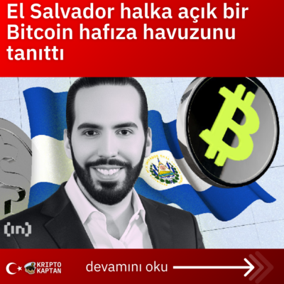 El Salvador halka açık bir Bitcoin hafıza havuzunu tanıttı