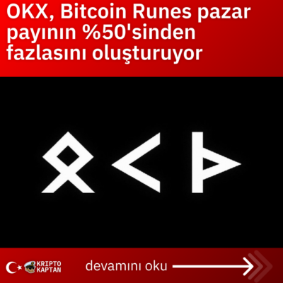 OKX, Bitcoin Runes pazar payının %50’sinden fazlasını oluşturuyor