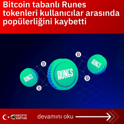 Bitcoin tabanlı Runes tokenleri kullanıcılar arasında popülerliğini kaybetti