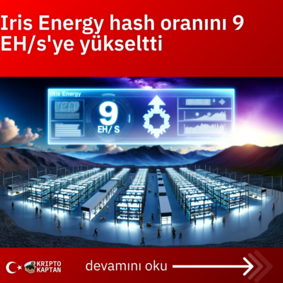 Iris Energy hash oranını 9 EH/s’ye yükseltti