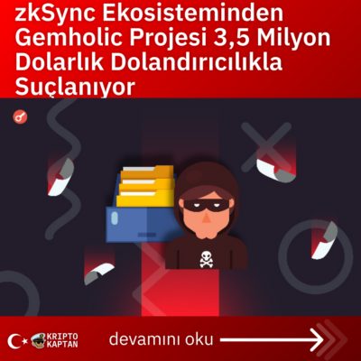 zkSync Ekosisteminden Gemholic Projesi 3,5 Milyon Dolarlık Dolandırıcılıkla Suçlanıyor