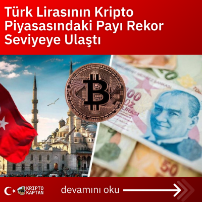 Türk Lirasının Kripto Piyasasındaki Payı Rekor Seviyeye Ulaştı