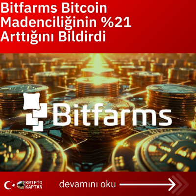 Bitfarms Bitcoin Madenciliğinin %21 Arttığını Bildirdi