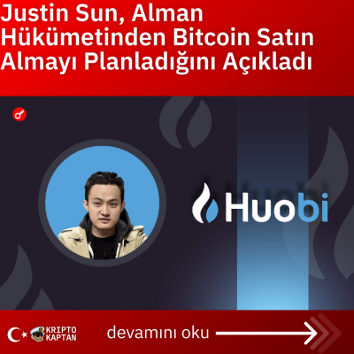 Justin Sun, Alman Hükümetinden Bitcoin Satın Almayı Planladığını Açıkladı