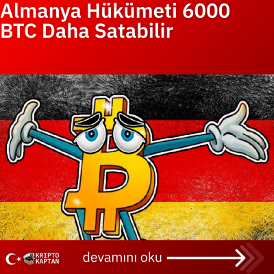 Almanya Hükümeti 6000 BTC Daha Satabilir