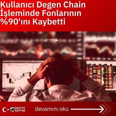 Kullanıcı Degen Chain İşleminde Fonlarının %90’ını Kaybetti