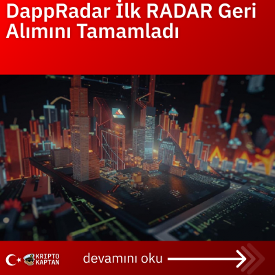 DappRadar İlk RADAR Geri Alımını Tamamladı