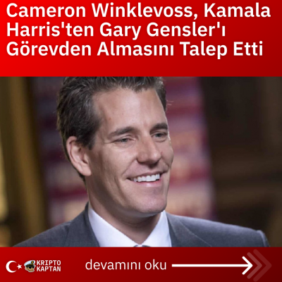 Cameron Winklevoss, Kamala Harris’ten Gary Gensler’ı Görevden Almasını Talep Etti