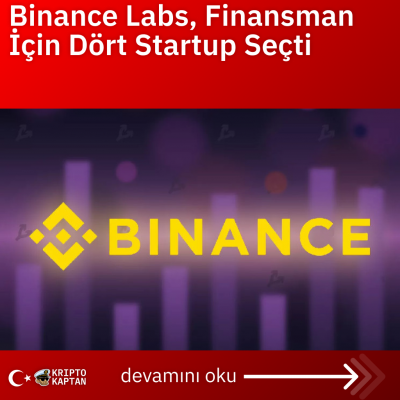 Binance Labs, Finansman İçin Dört Startup Seçti