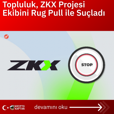 Topluluk, ZKX Projesi Ekibini Rug Pull ile Suçladı