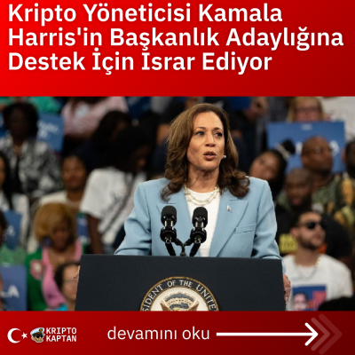 Kripto Yöneticisi Kamala Harris’in Başkanlık Adaylığına Destek İçin Israr Ediyor