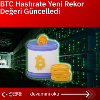 BTC Hashrate Yeni Rekor Değeri Güncelledi