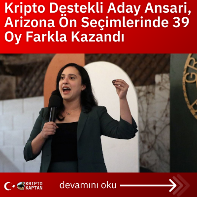 Kripto Destekli Aday Ansari, Arizona Ön Seçimlerinde 39 Oy Farkla Kazandı